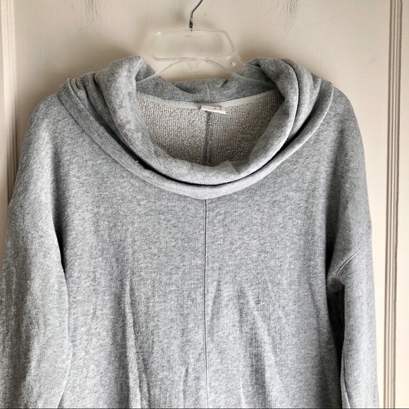 Grey Sparkle Cowl Neck Sweater - Picture 2 of 3